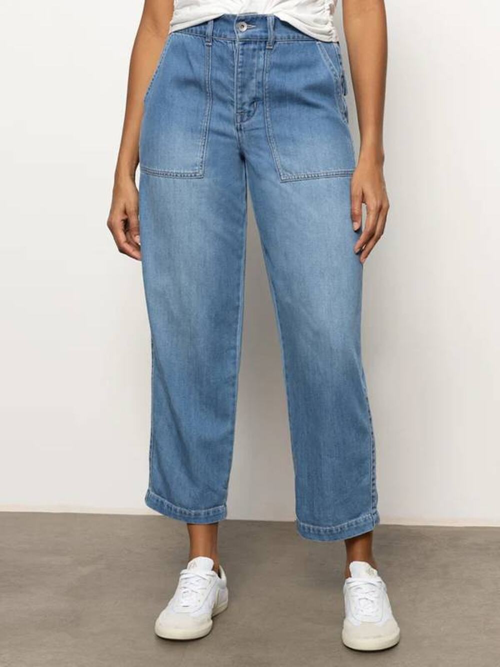 Sanctuary Denim Cruiser Chino in Waverly Blue 26 XS NWT Coastal Effortless Boho